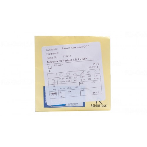 Rodenstock Nexyma 80 A/B 1.50 STK Ultrasin Rodenstock Nexyma 80 A/B 1.50 STK Ultrasin
