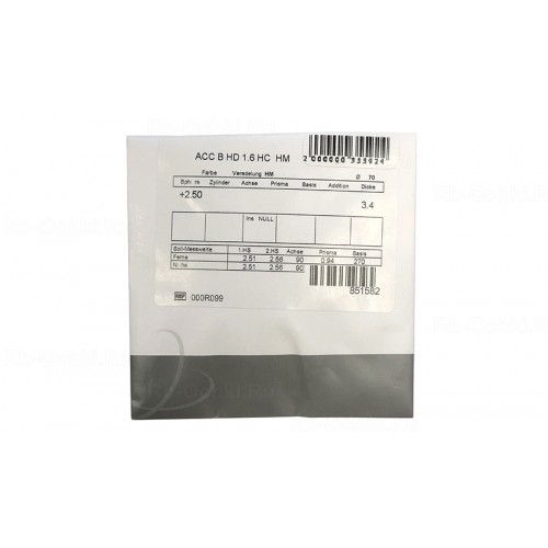 Линза Synchrony Access HD 1.6 HMC Линза Synchrony Access HD 1.6 HMC