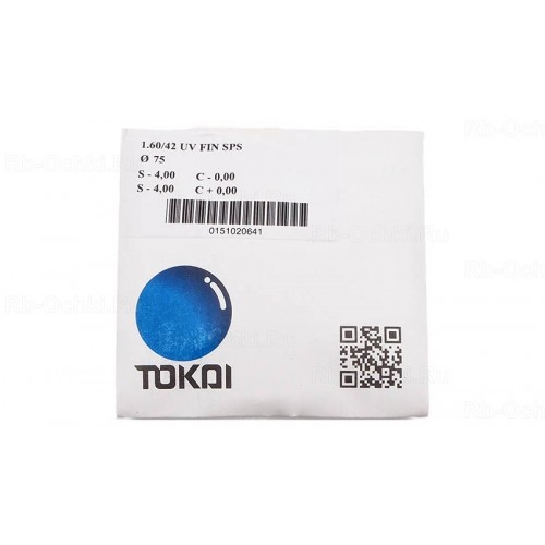 Линза Tokai 1.6 SPS Линза Tokai 1.6 SPS